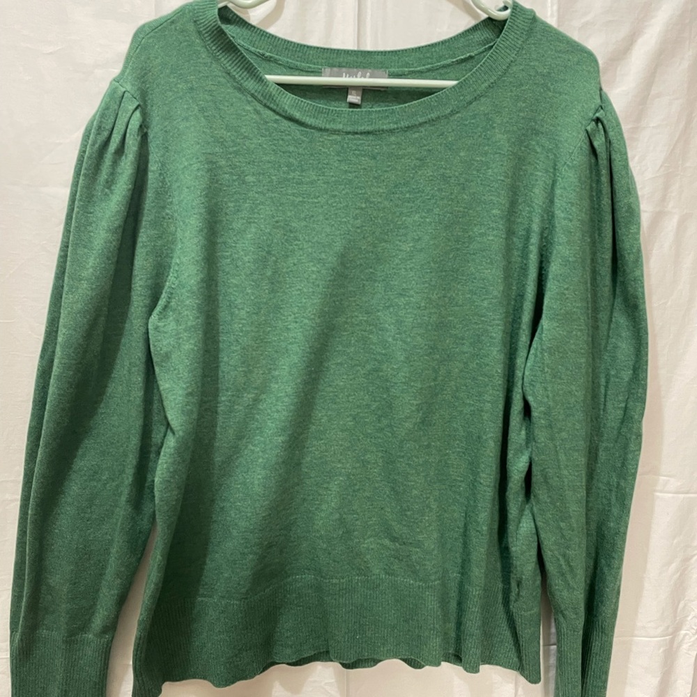 Green Puff sleeve top